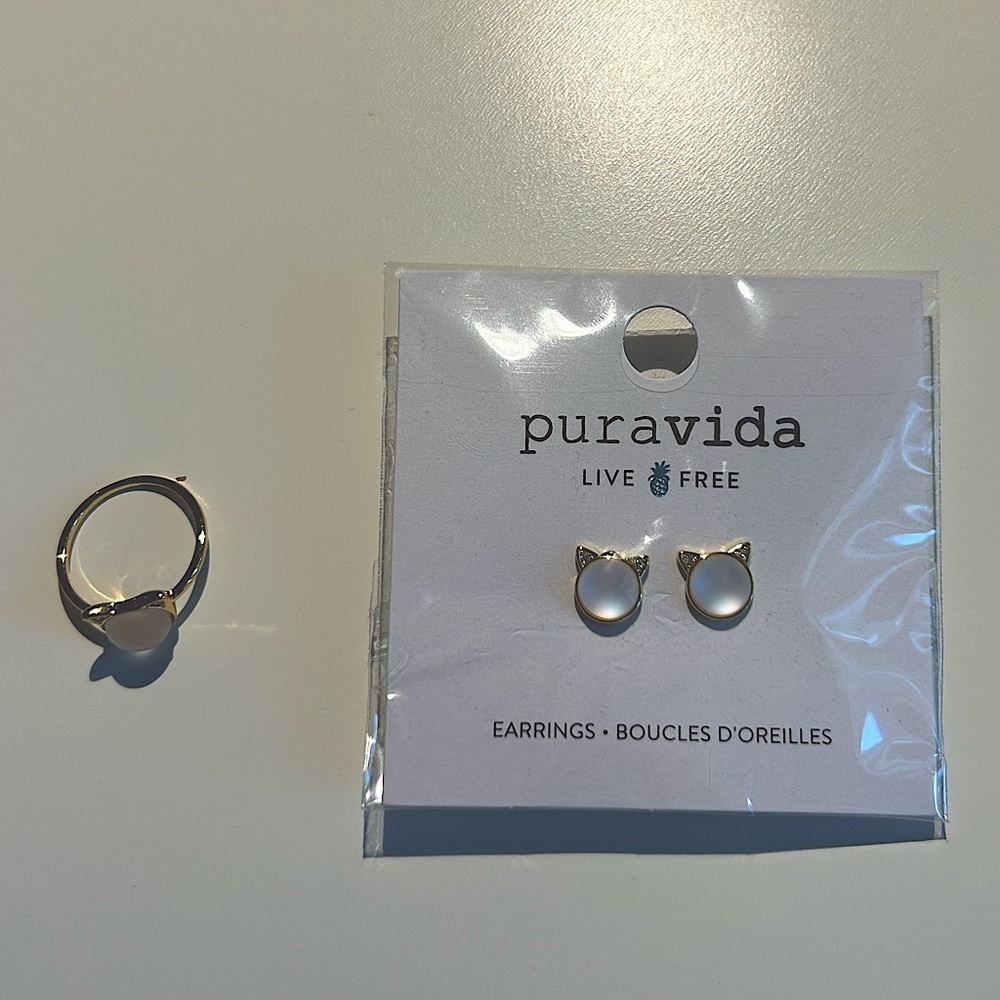 Pura Vida Earrings & Ring